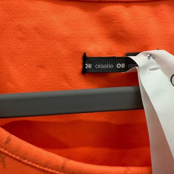 Oiselle Orange Bird All Over Print Sleeveless Tank Crop Top Shirt Womens size 8 - Picture 4 of 5